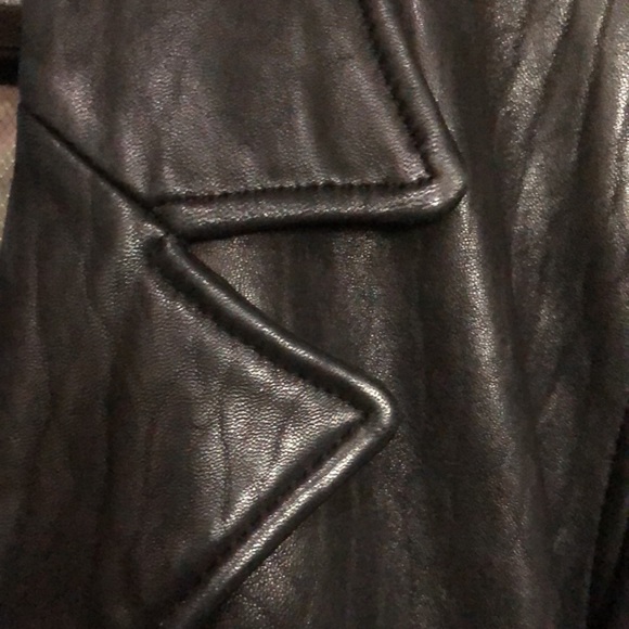 Leather tie waist jacket - Picture 10 of 11